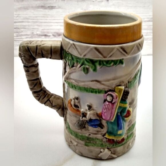 Native American Vintage Pottery Mug Stein Kitchen Home - Picture 2 of 15
